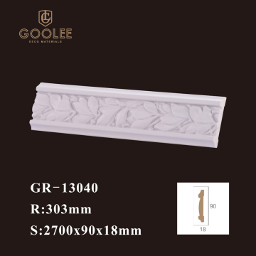 Goolee Royal Style PU Baseboard Molding For House Decorative