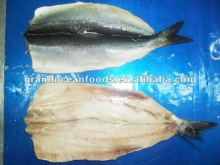 Frozen dried herring fillets