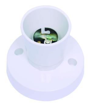 Batten Lamp Holder, Long Skirt, 3 Terminals