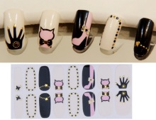 3D Nail decoration 3D Metal Nail sticker 16 pcs nail sticker