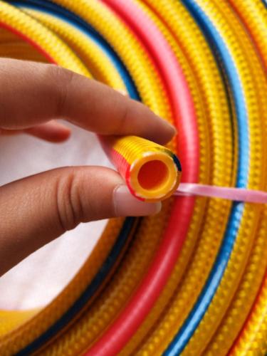 Multicolor and power braided high pressure spray hose