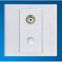 TV Socket + 2 Core Socket