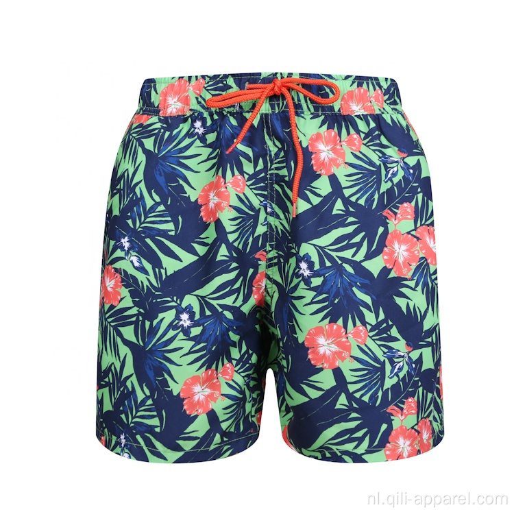 Accepteer op maat gemaakte Aziatische strandshorts voor heren