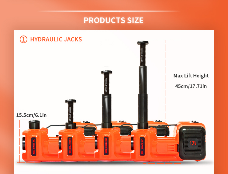 Original E-HEELP ZSTT01 Portable 5T  DC12V 3t hydraulic floor jack car jack Hydraulic Car Jack emergency Tool Tire repair tools