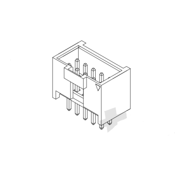 2.54mm pitch 180°Wafer Connector series AW2555V-XP