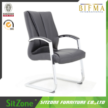 UBL-C001C leather visitor chair white leather visitor chair low price visitor chair