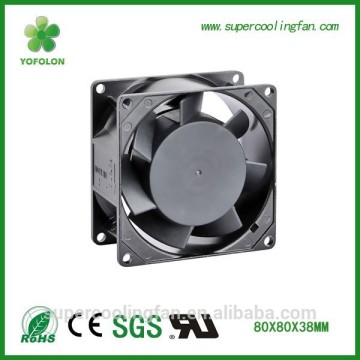 80x80x38mm 220V radiator fan high rpm compact ac fan