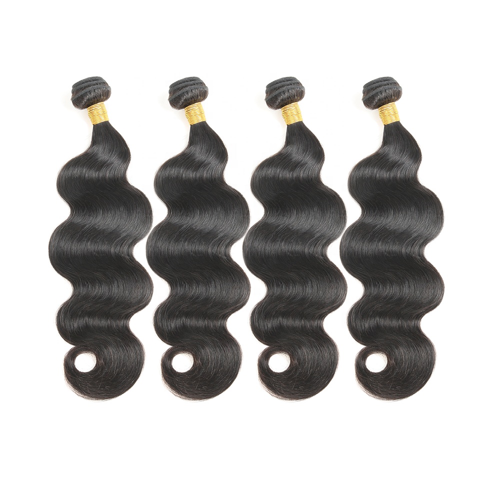 Low Price Unprocessed Grade 7a 8a 9a 10a Human hair extension bundles, Wholesale 100% Brazilian Virgin Sew in weave with Closure