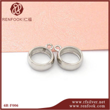 Wholesale jewelry closed split ring 925 silver findings for jewelry