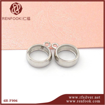 Wholesale jewelry closed split ring 925 silver findings for jewelry