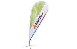 Double Side Printing Gardena Teardrop Advertising Flags wit