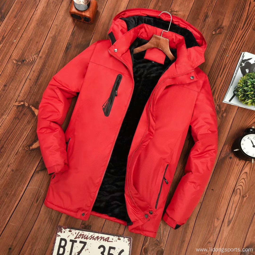 Fashionable Polyester Thick Windbreaker Outdoor Jacket