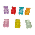 13mm przezroczysta żywica Gummy Bear Charm na breloczek Charm Hair Bow Center Slime Charms