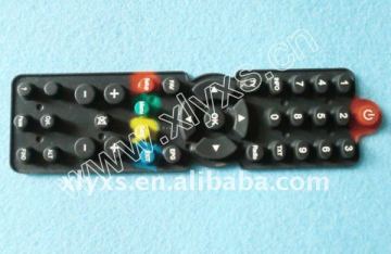 Customized Silicone Rubber Keypad for TV Remote Controller