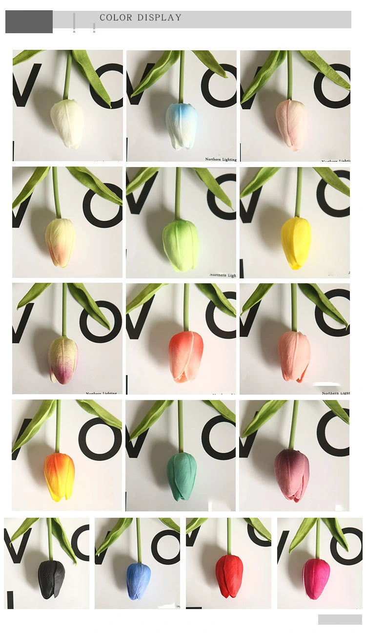 PU Mini Tulips Imitation Flowers Artificial Flowers