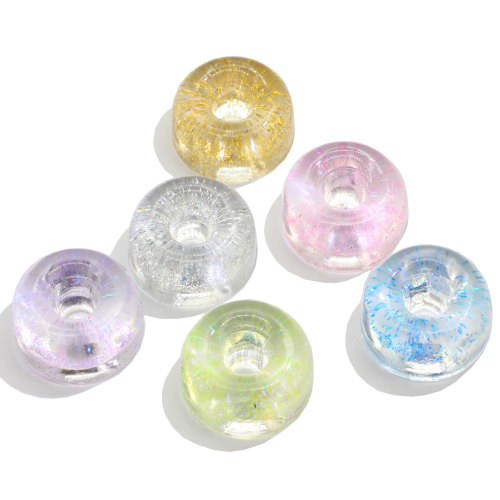 Ελαφρύ χρώμα Διαφανές Glitter New Charm Resin Beads Slime For Handmade Craftwork Decor Charms Jewelry DIY βραχιόλι