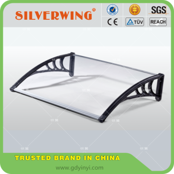 Polycarbonate awning canopy for window and door or balcony