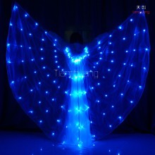 Butterfly led programmable dmx belly dance isis wings for dancing