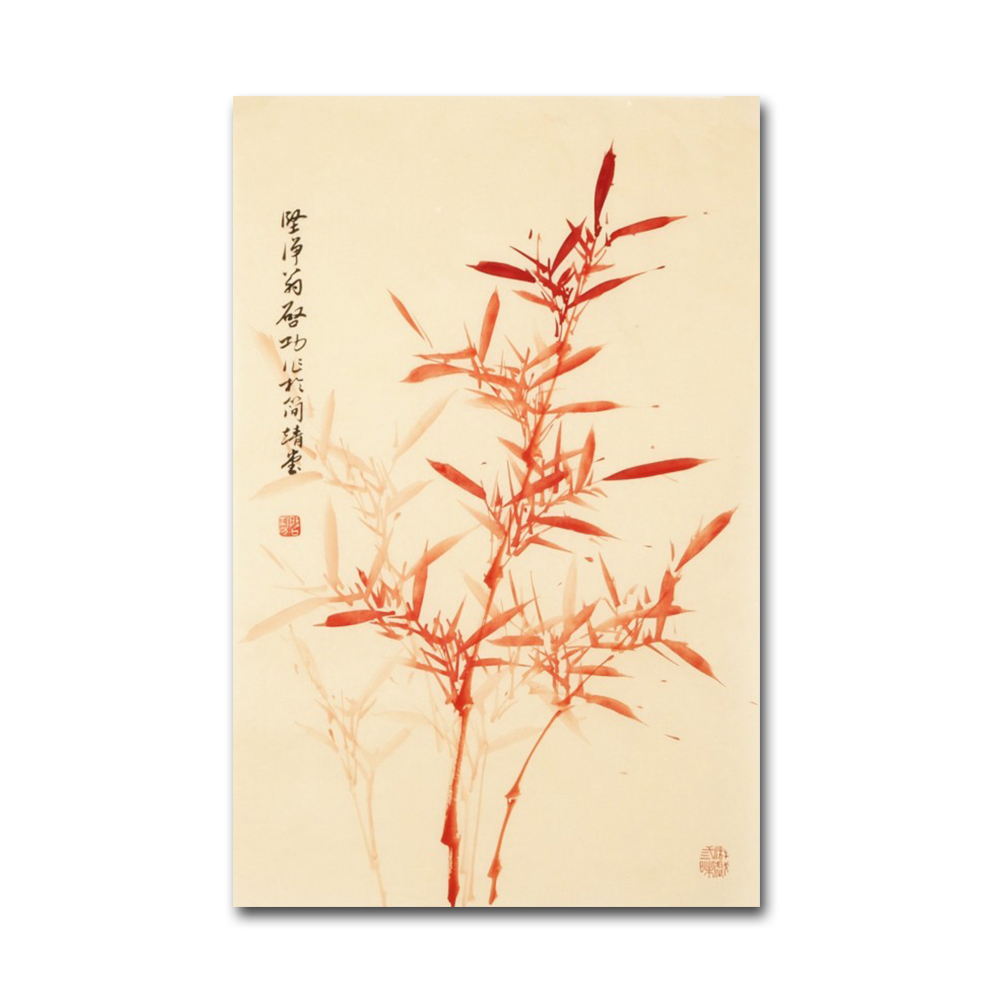 Handmade Natural Scenery Birds Landing on The Branch Flower Chinese Ink Painting Art Decor