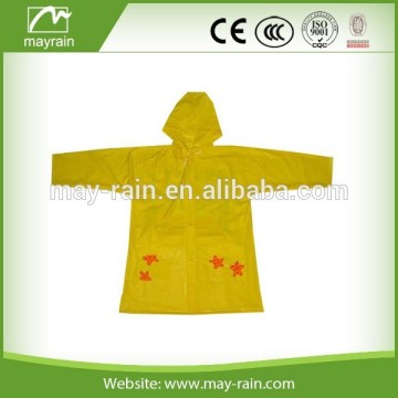 Plastic Yellow Rubber PVC Raincoat