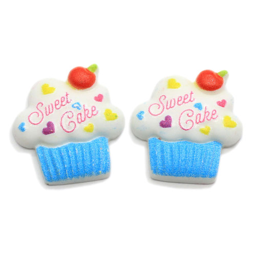 Hottest Sweet Cake Φράουλα Flatback Resin Decoration Craft Simulation Επιδόρπιο Τροφή Bead Cabochon Για Παιδικά Κούρεμα Μαλλιών Diy Deco