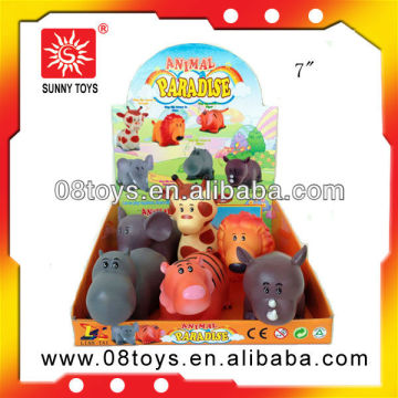 Soft pvc forest animals plastic toy