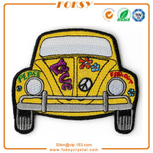 Love peace Car iron on embroidery patch