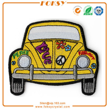 Love peace Car iron on embroidery patch