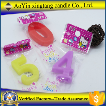 2016 new product number birthday candle for kids