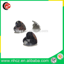 White Heart Shaped Acrylic Diamond Push Pin