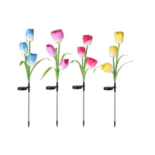 Waterproof Tulip Flower Solar Light for Outdoor Christmas Garden Decoration