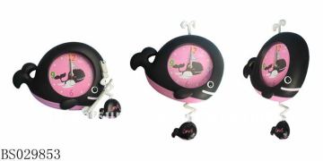 whale swing wall clock