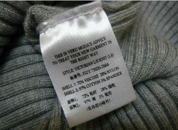 Care Label/ Washing Label/Wash Care Label