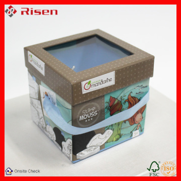 new style fancy paper box with clear window