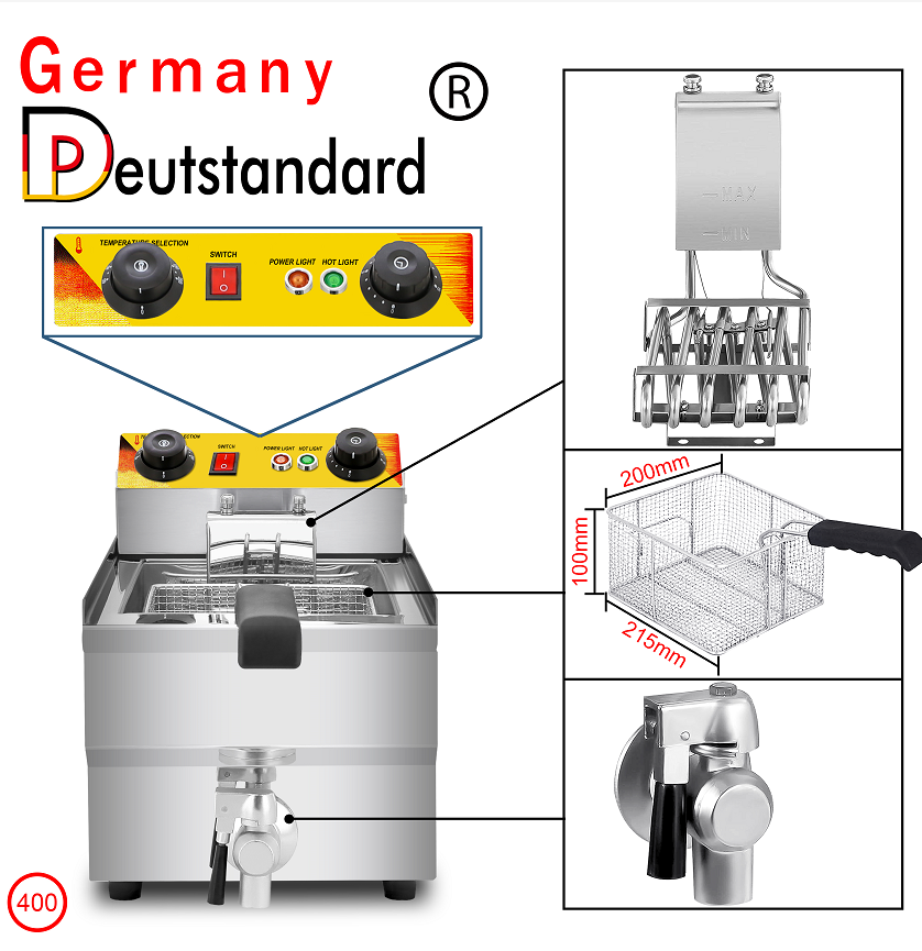 Electric Deep11L Fryer with single sifter
