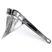 Custom Size Marine 316 Stainless Steel Mirror Polished Plow Anchor for Yacht