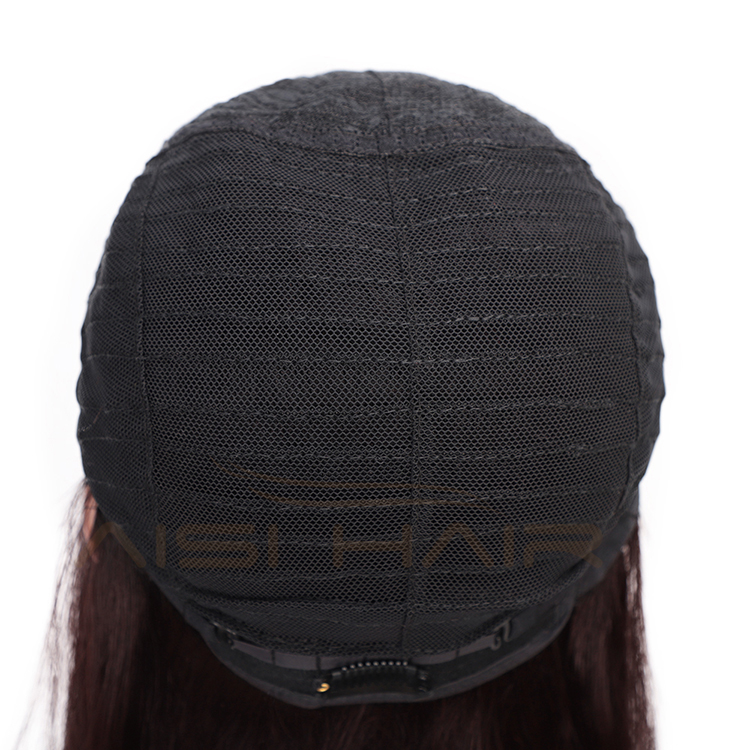 Aisi Hair 14 Inch Black Short Bob Human Hair Wig 100% Brazilian Silky Straight Human Hair Silk Base Wigs For White Black Women