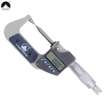 FUJISAN 0-25mm 0.001mm Digital Double Point Outside Micrometer Electronic Carbide Tip micrometers Measuring Tools