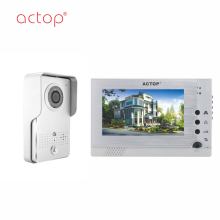 7 inch memory rainproof two way video intercom