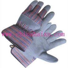 full palm cow split leather work glove