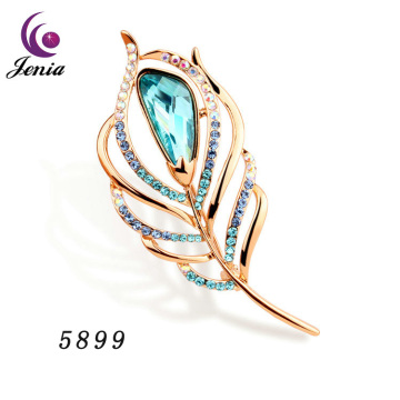 Jenia Wholesale Rhinestone Brooch Colour Gemstone Women Jewelry Brooch Pins