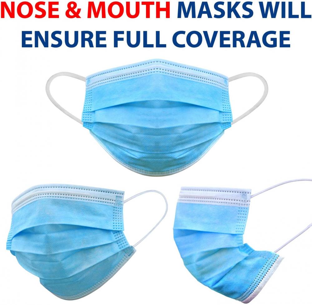 أقنعة طبية مريحة للتنفس بثلاث طبقات 3 Ply Thicker Breathable Comfortable Medical Masks