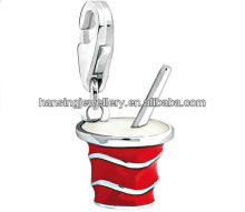 wholesale red enamel coke charm