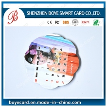 Abnormity PVC Promotional Gift Calendar Card