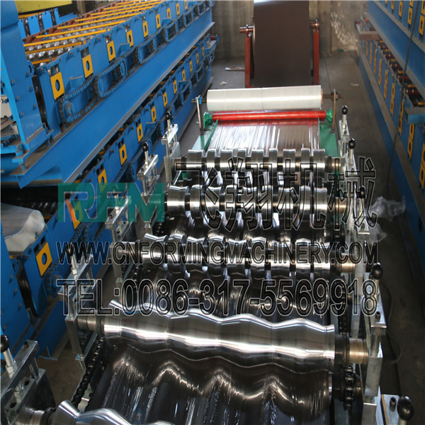 CE roof panel metal sheet glazed tile roll forming machine