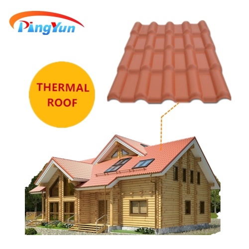 Colombia Teja colonial PVC roof sheet Spanish synthetic resin pvc roof tile for residence