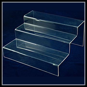 clear acrylic stair step display,acrylic riser