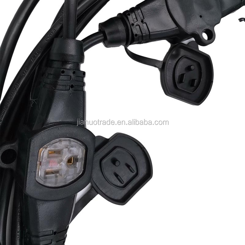 Multi Socket Light Extension Cord for Stage Backline