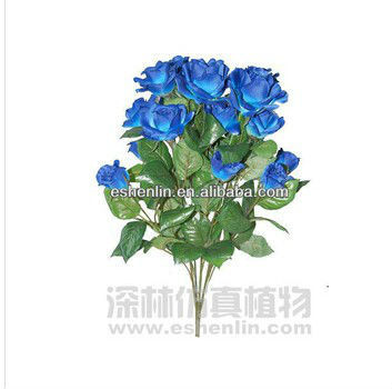 Wholesale New artificial blue rose flower , artificial flowers