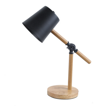 LEDER Bule Holztischlampen